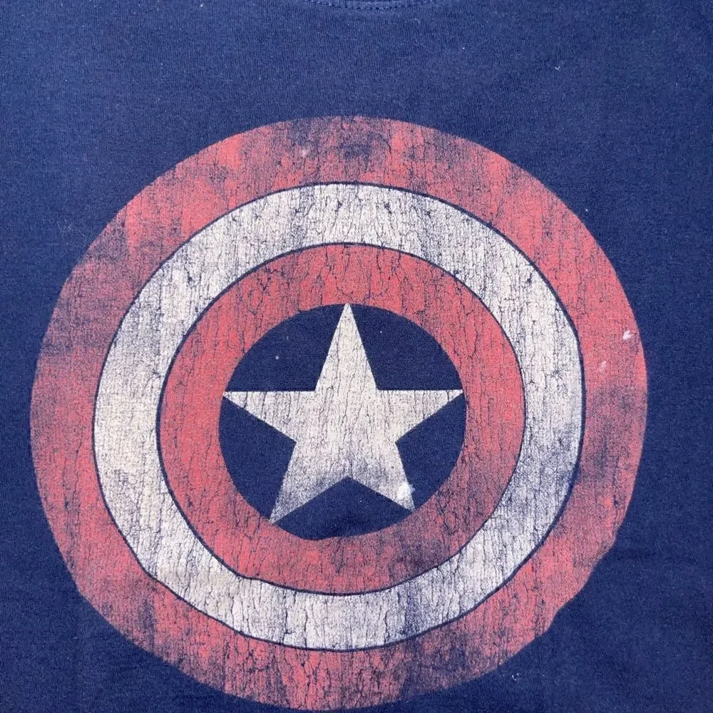Marvel Captain America t-shirt, youth 9-10, blue